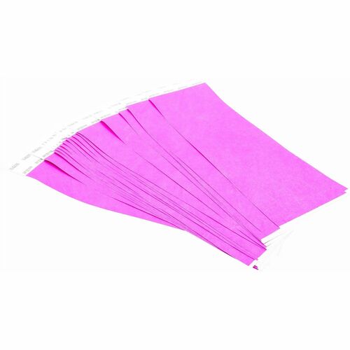 SICURIX BAU85014 Wristpass Dupont Tyvek Security Wrist Band - 10" Height X 0.8" Width Length - Purple - Tyvek
