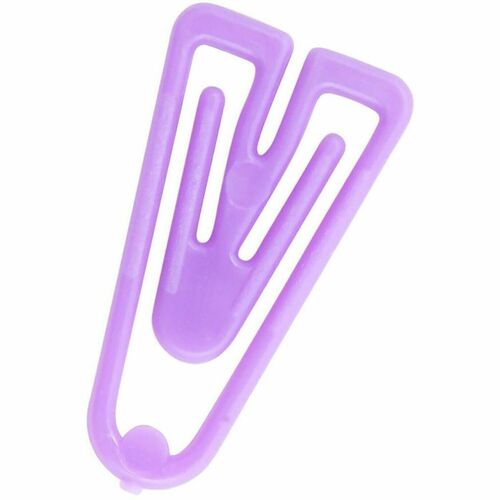 Plastiklips BAULP0200 Paper Clips Small Size 1000 Pack ASSORTED Colors (LP-0200)