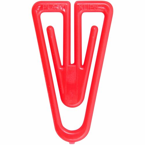 Plastiklips BAULP0600 Paper Clips Large Size 200 Pack ASSORTED Colors (LP 0600)