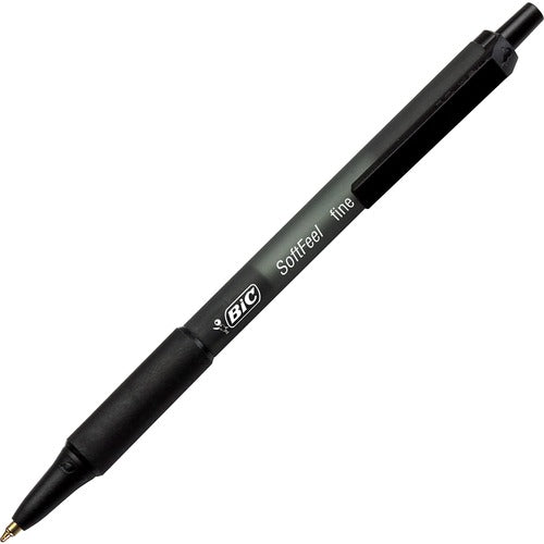 BIC BICSCSF11BK SoftFeel Retractable Ball Pens