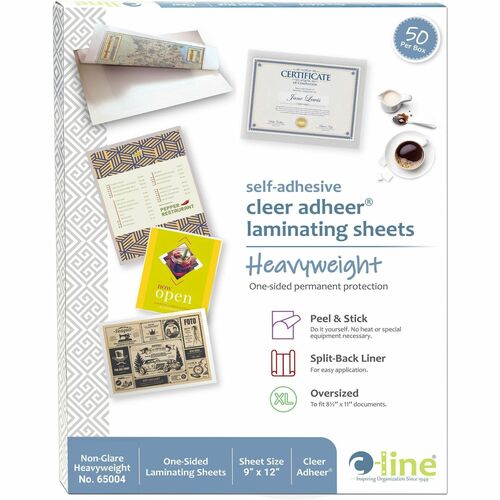 C-Line CLI65004 Cleer-Adheer Laminating Sheets