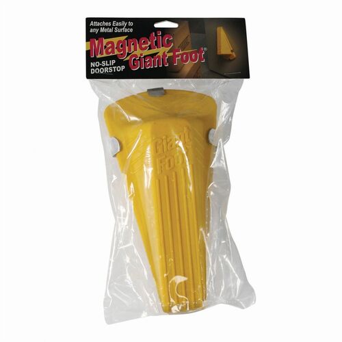 Giant Foot MAS00967 Magnetic Doorstop - Yellow