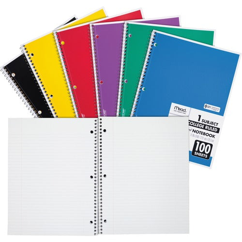 Mead MEA06622 One-subject Spiral Notebook