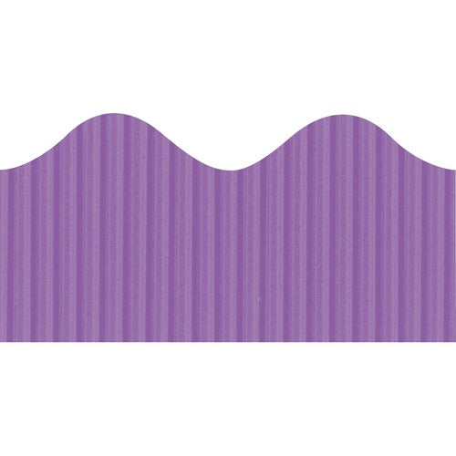 Bordette PAC37334 Pacon Bordette Scalloped Decorative Border - Rectangle With Scalloped Trim - Pin-Up - Fadeless - 2.25" Width X 600" Length - Violet - Paper - 1 / Roll