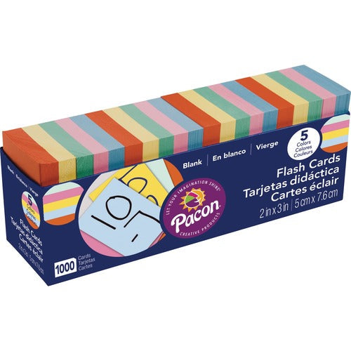 Pacon PAC74170 Blank Flash Card Dispenser Box - Educational
