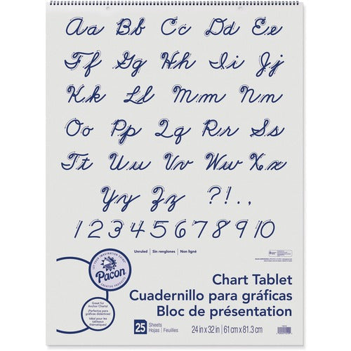 Pacon® PAC74510 Unruled Chart Tablet