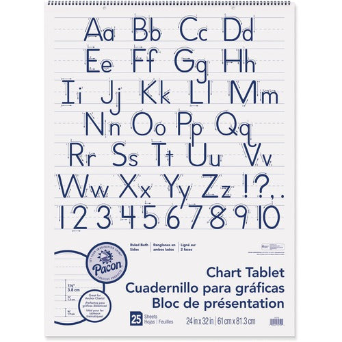 Pacon® PAC74710 Ruled Chart Tablet