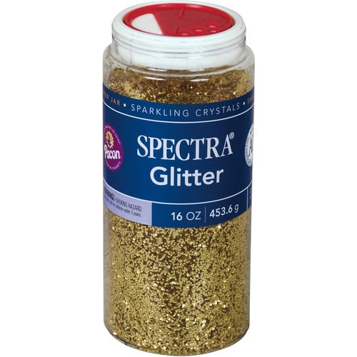 Spectra PAC91780 Glitter Sparkling Crystals - 16 Oz - 1 Each - Gold