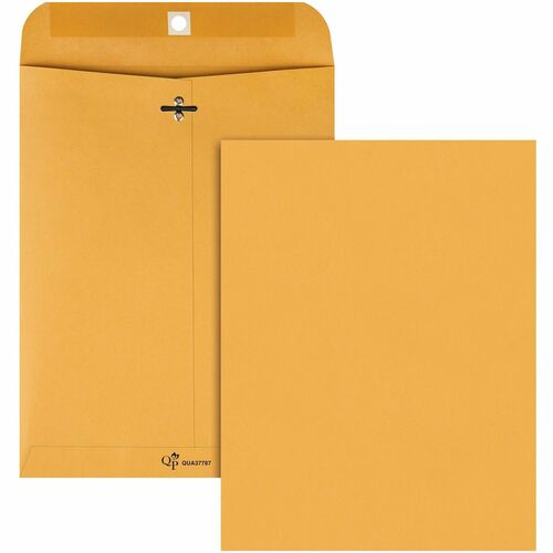 Quality Park QUA37787 Heavy-Duty Clasp Envelope - Clasp - 8.75" Width X 11.50" Length - 32 Lb - Gummed - Kraft - 100 / Box - Cameo