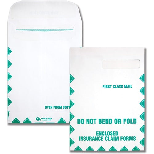 Quality Park QUA54692 Hfca-1500 Envelope - Single Window - 19" Width X 12.50" Length - 28 Lb - Self-Sealing - Wove - 100 / Box - White