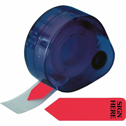 Redi-Tag RTG81054 Sign Here Reversible Flags In Dispenser
