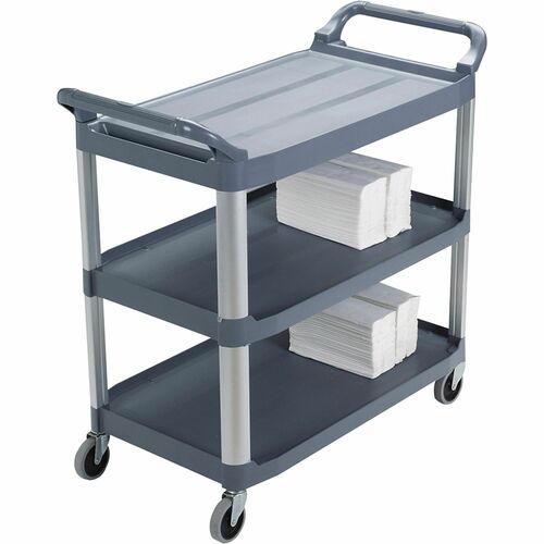 Rubbermaid Commercial RCP409100 3-Shelf Mobile Utility Cart