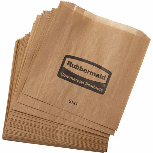 Rubbermaid Commercial RCP614100 Waxed Receptacle Bags