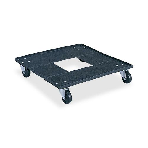 Safco SAF4188 Heavy-Duty Stacking Chair Cart - 300 Lb Capacity - 3" Caster Size - Steel - 23.1" Width X 23.1" Depth X 4.5" Height - Black
