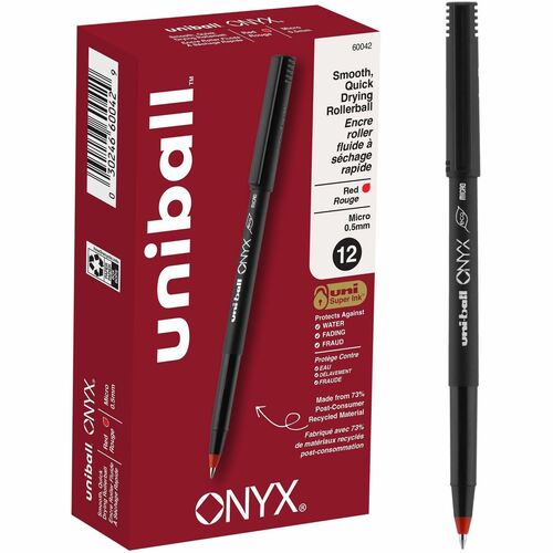 uniball UBC60042 Onyx Rollerball Pens