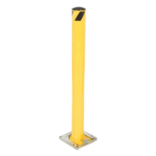 Vestil BOL-RF-48-4.5 Steel Surface Mounted Removable Pipe Safety Bollard 48 In. x 4-1/2 In. Yellow