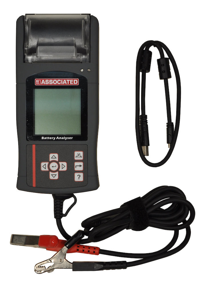 Associated Equipment 12-1015 Hand Held Digital Battery-Electrical System Tester, W/Printer, Usb Printer Cable, Software Cd