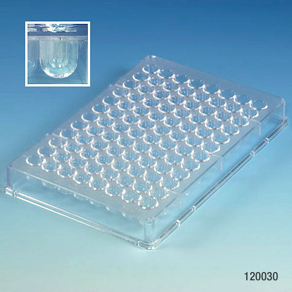 Globe Scientific 120030 Microtest Plate 96-Well U-Bottom PS