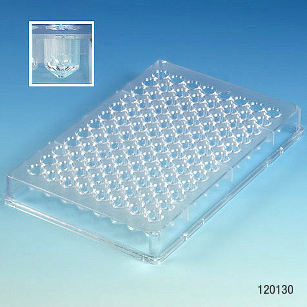 Globe Scientific 120130 Microtest Plate 96-Well V-Bottom PS