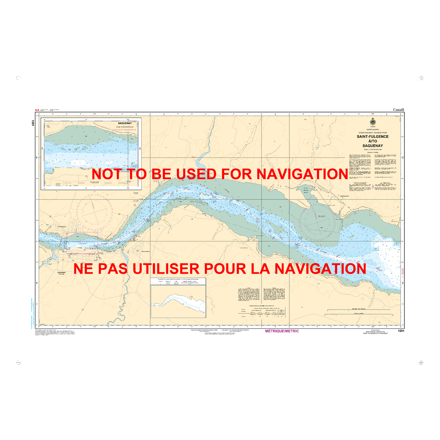 Paradise Clay CAN1201 CHS Chart Saint-Fulgence /to Saguenay