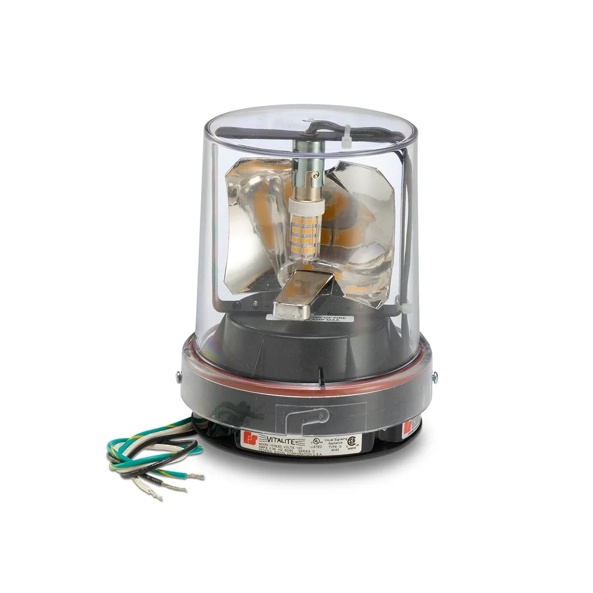 Federal Signal 121ALED-024C Vitalite® LED Rotating Lights, Clear