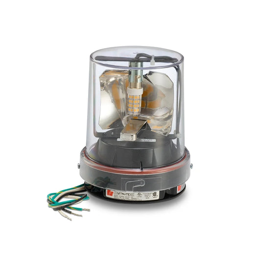 Federal Signal 121SLED-120C Vitalite® Rotating LED Warning Lights, Clear