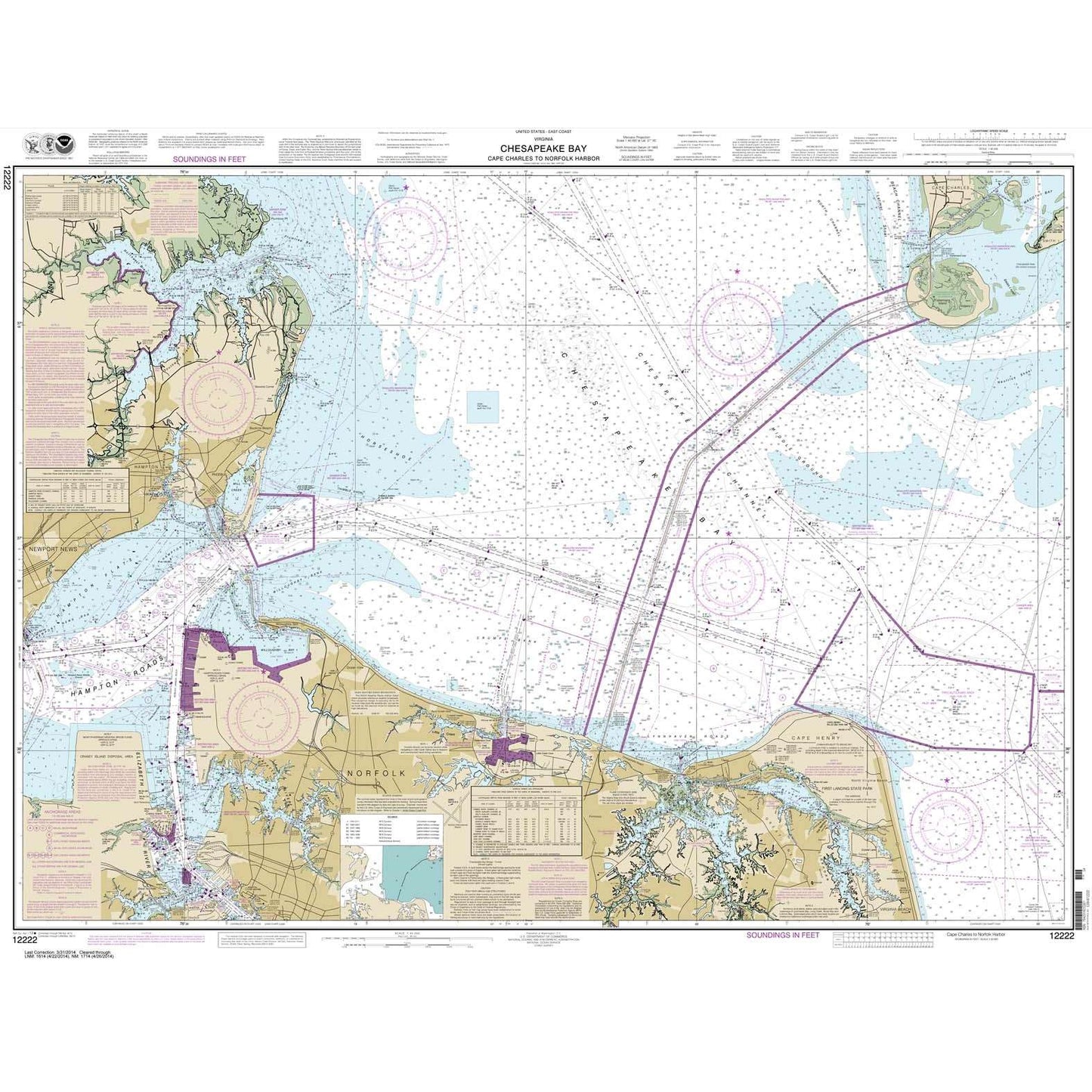 Paradise Clay NO_12222 HISTORICAL NOAA Chesapeake Bay Cape Charles to Norfolk Harbor