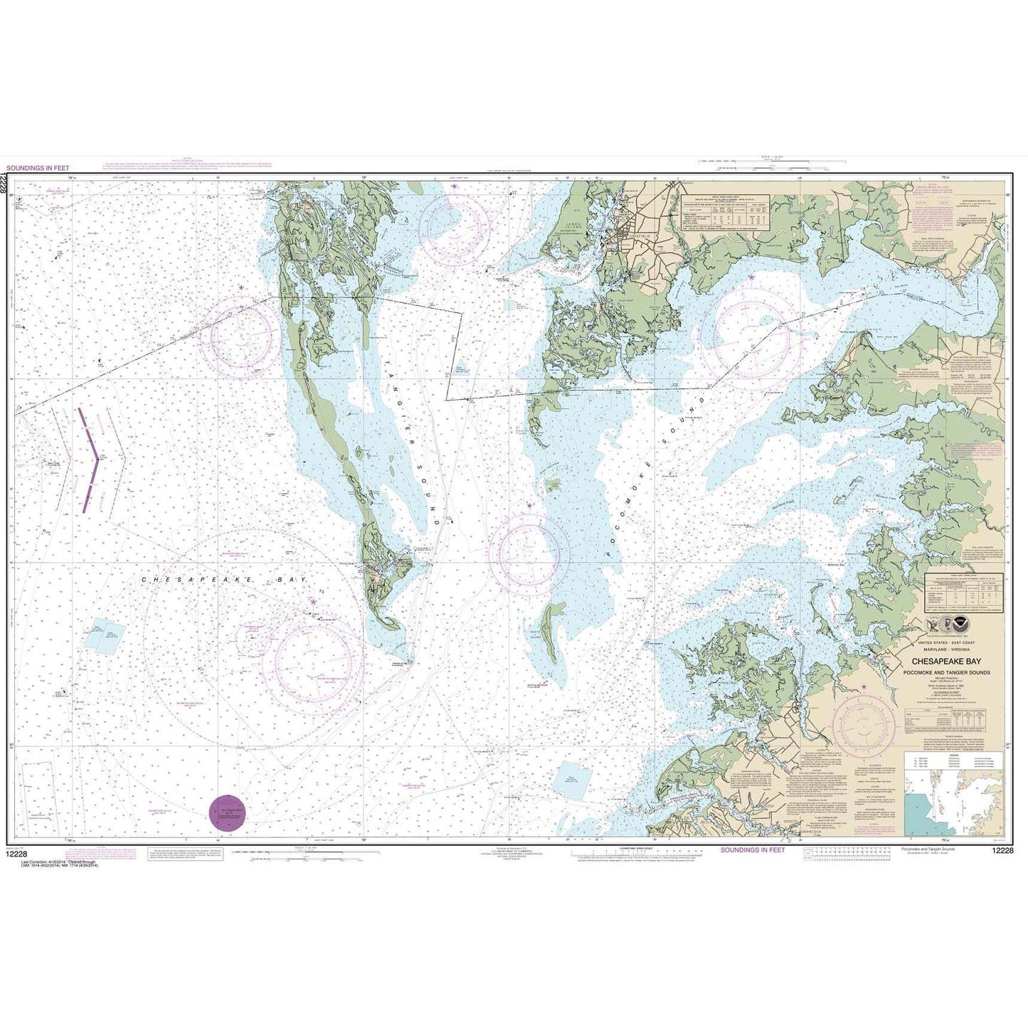 Paradise Clay NO_12228 HISTORICAL NOAA Chesapeake Bay Pocomoke and Tangier Sounds
