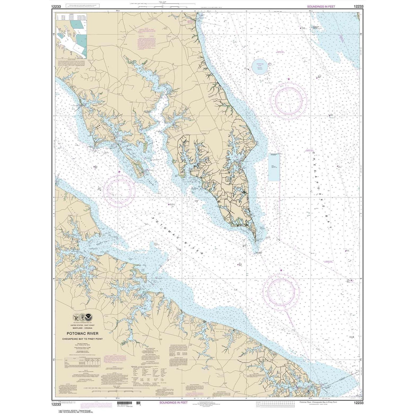 Paradise Clay NO_12233 HISTORICAL NOAA Potomac River Chesapeake Bay to Piney Point