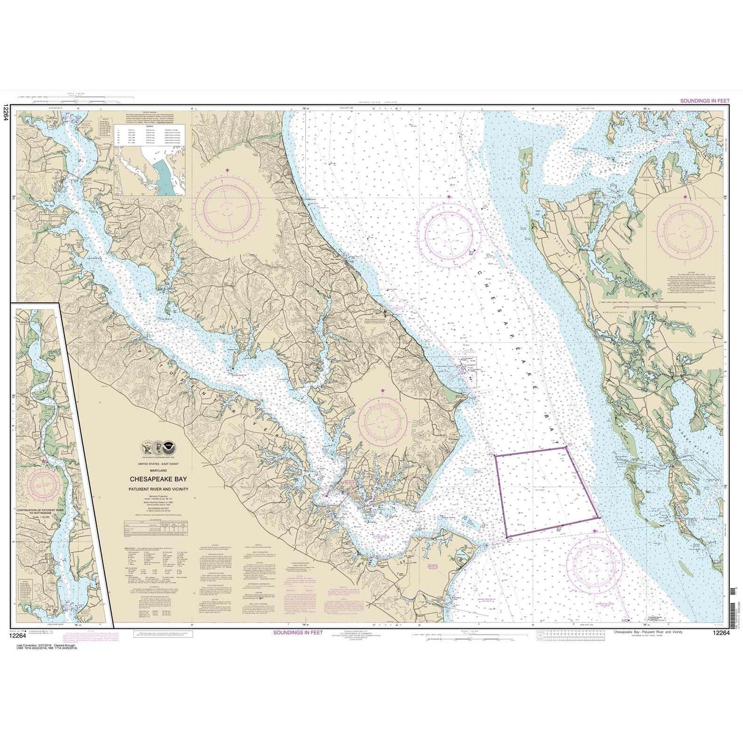 Paradise Clay NO_12264 HISTORICAL NOAA Chesapeake Bay Patuxent River and Vicinity