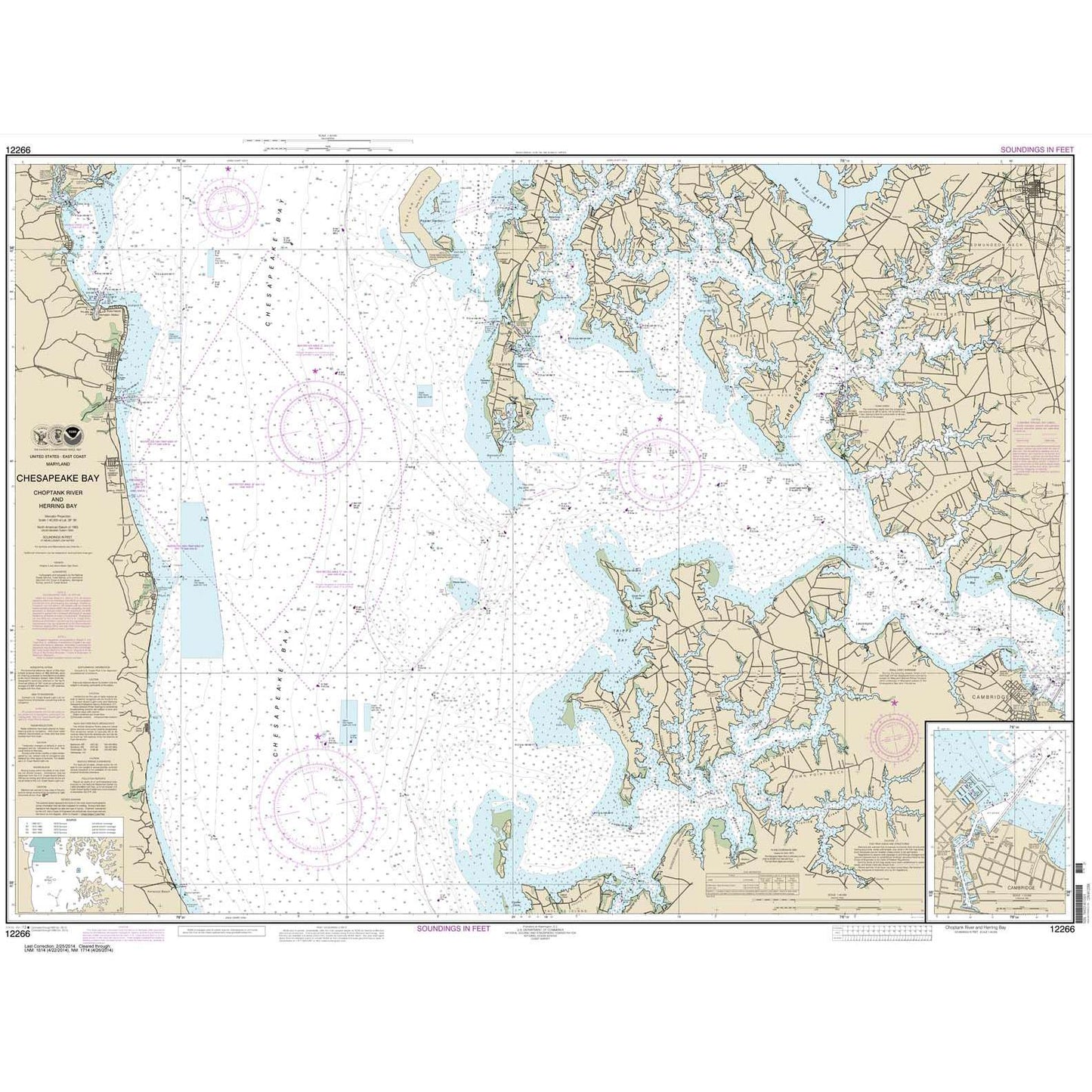 Paradise Clay NO_12266 HISTORICAL NOAA Chesapeake Bay Choptank River and Herring Bay; Cambridge