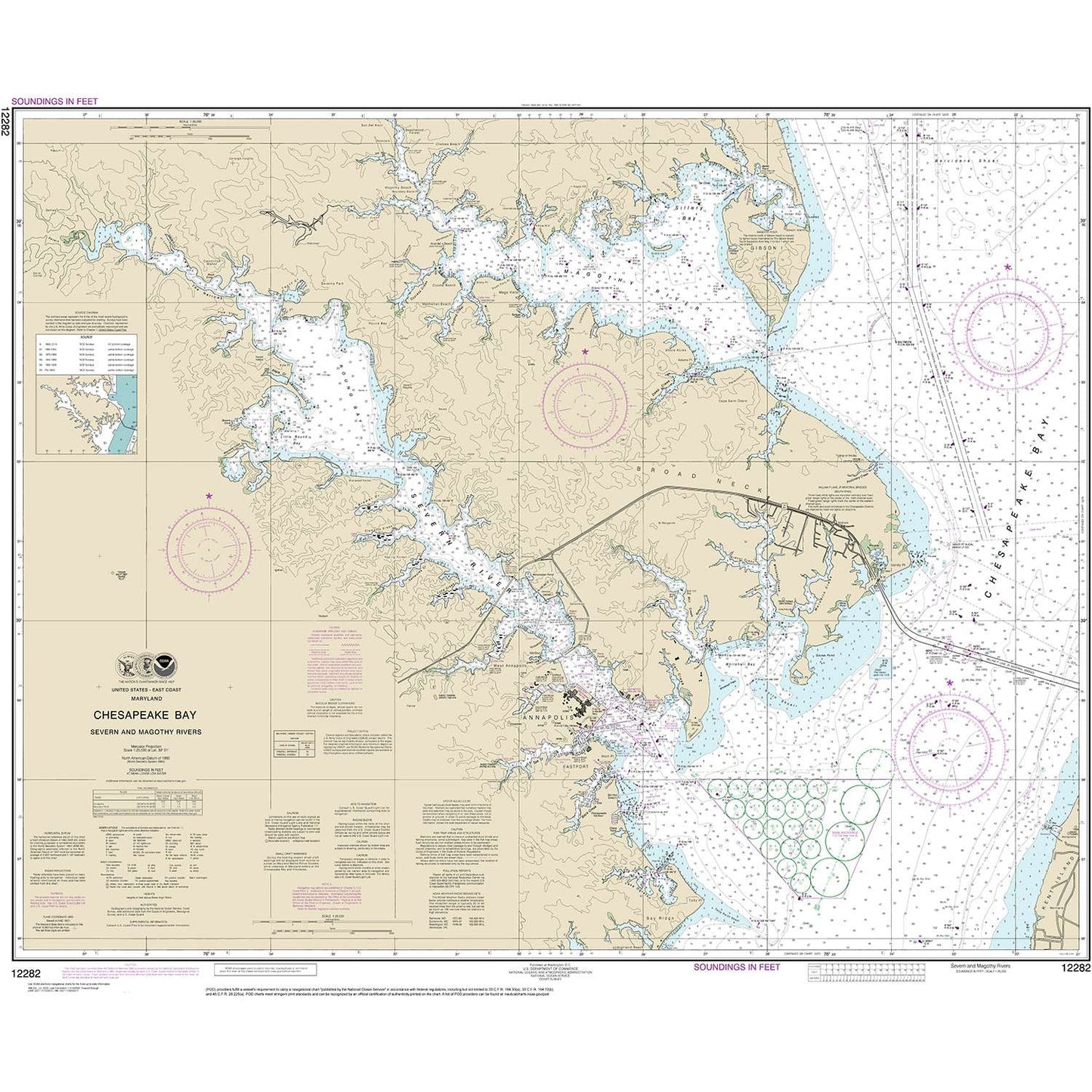Paradise Clay NO_12282 HISTORICAL NOAA Chesapeake Bay Severn and Magothy Rivers