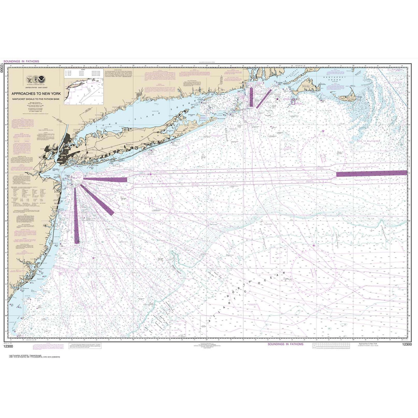 Paradise Clay NO_12300 HISTORICAL NOAA Approaches to New York: Nantucket Shoals to Five Fathom Bank