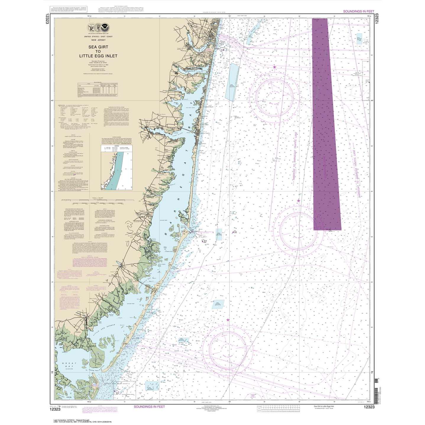 Paradise Clay NO_12323 HISTORICAL NOAA Sea Girt to Little Egg Inlet