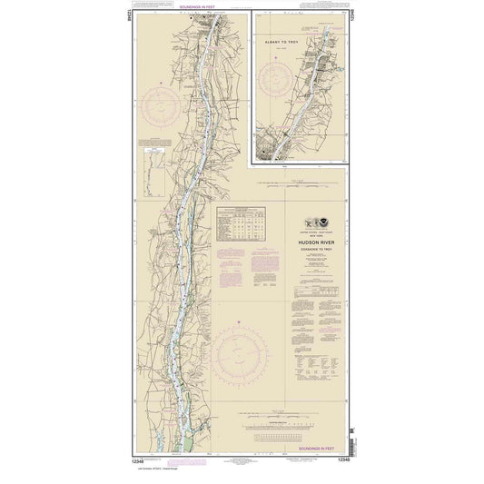 Paradise Clay NO_12348 HISTORICAL NOAA Hudson River Coxsackie to Troy