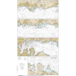 Paradise Clay NO_12364 HISTORICAL NOAA Long Island Sound-New Haven Harbor Entrance and Port Jefferson to Throgs Neck (9 PAGE FOLIO)