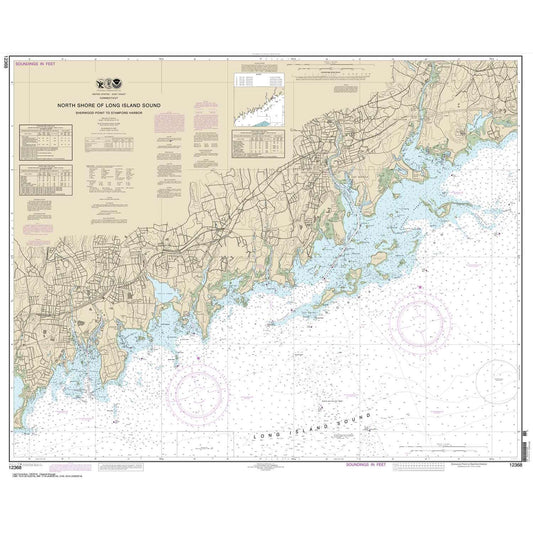 Paradise Clay NO_12368 HISTORICAL NOAA North Shore of Long Island Sound Sherwood Point to Stamford Harbor