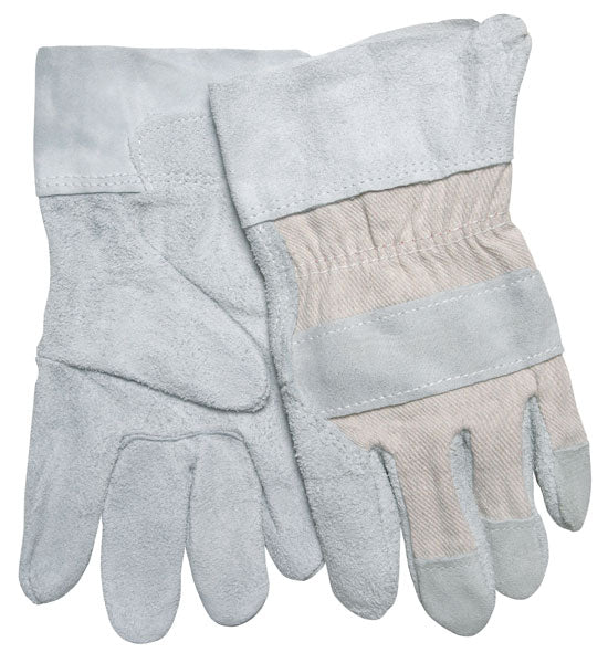 MCR Safety 1240 Split Leather Palm Work Gloves C Grade Shoulder Leather 2.5 Leather Safety Cuff (1 DZ)