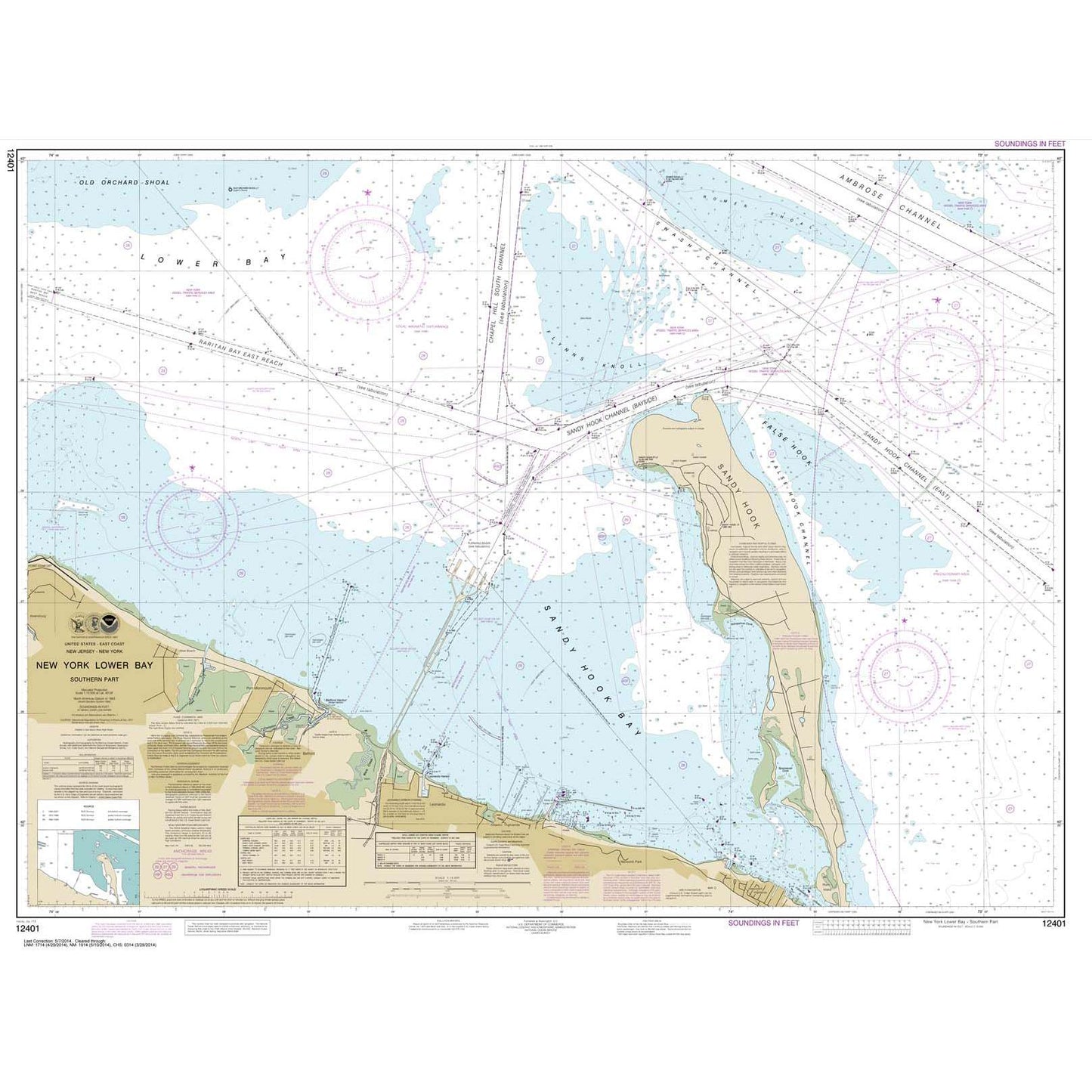 Paradise Clay NO_12401 HISTORICAL NOAA New York Lower Bay Southern part