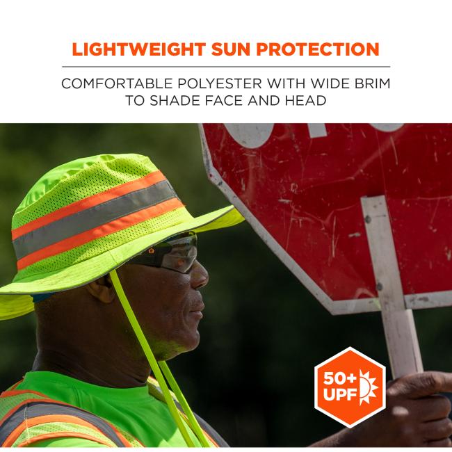Ergodyne 12600 Chill-Its 8935CT Hi-Vis Ranger Sun Hat - PVA Cooling