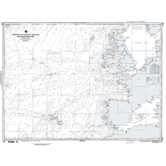 Paradise Clay NGA_126 NGA Chart North Atlantic Ocean - Northeastern Part