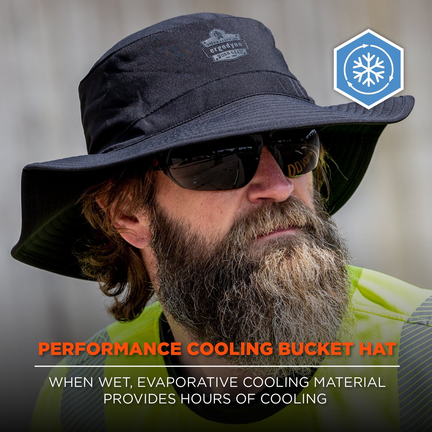 Ergodyne 12666 Chill-Its 8939 Cooling Bucket Hat