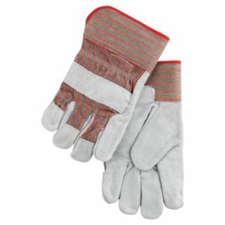 MCR SAFETY 1200 Gunn Pattern Economy Leather Palm W/2-1/2" Ru (1 PR)
