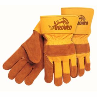 MCR SAFETY 1680 Bronco Side Leather Palmgloves 2-1/2" Safe (1 PR)