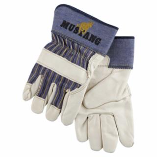 MCR SAFETY 1935XL Mustang Grain Leather Palm Gloves W/2- (1 PR)