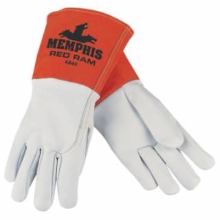 MCR SAFETY 4840L Large Red Ram Grain Goatskin Mig/Tig Glove (12 PR)