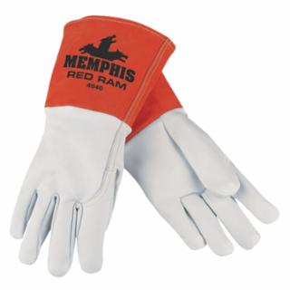 MCR SAFETY 4840XL X-Large Red Ram Grain Goatskin Mig/Tig Glove (12 PR)