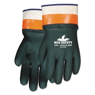 MCR SAFETY 6410SC Oil Hauler Dark Greenpremium Double Dip Pvc (1 PR)