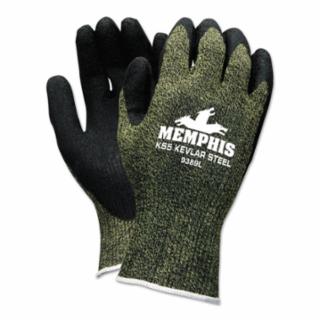 MCR SAFETY 9389S Ks-5 13 Ga Kevlar Ss/Nylon Blk Latex Dip Palm