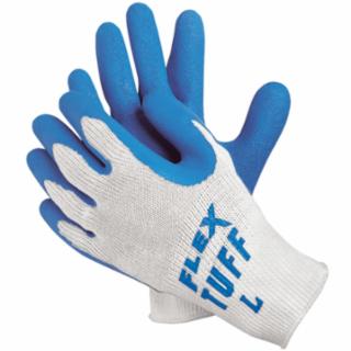 MCR SAFETY 9680L Flex-Tuff 10 Gage Bluelatex Ctd Palm (1 PR)